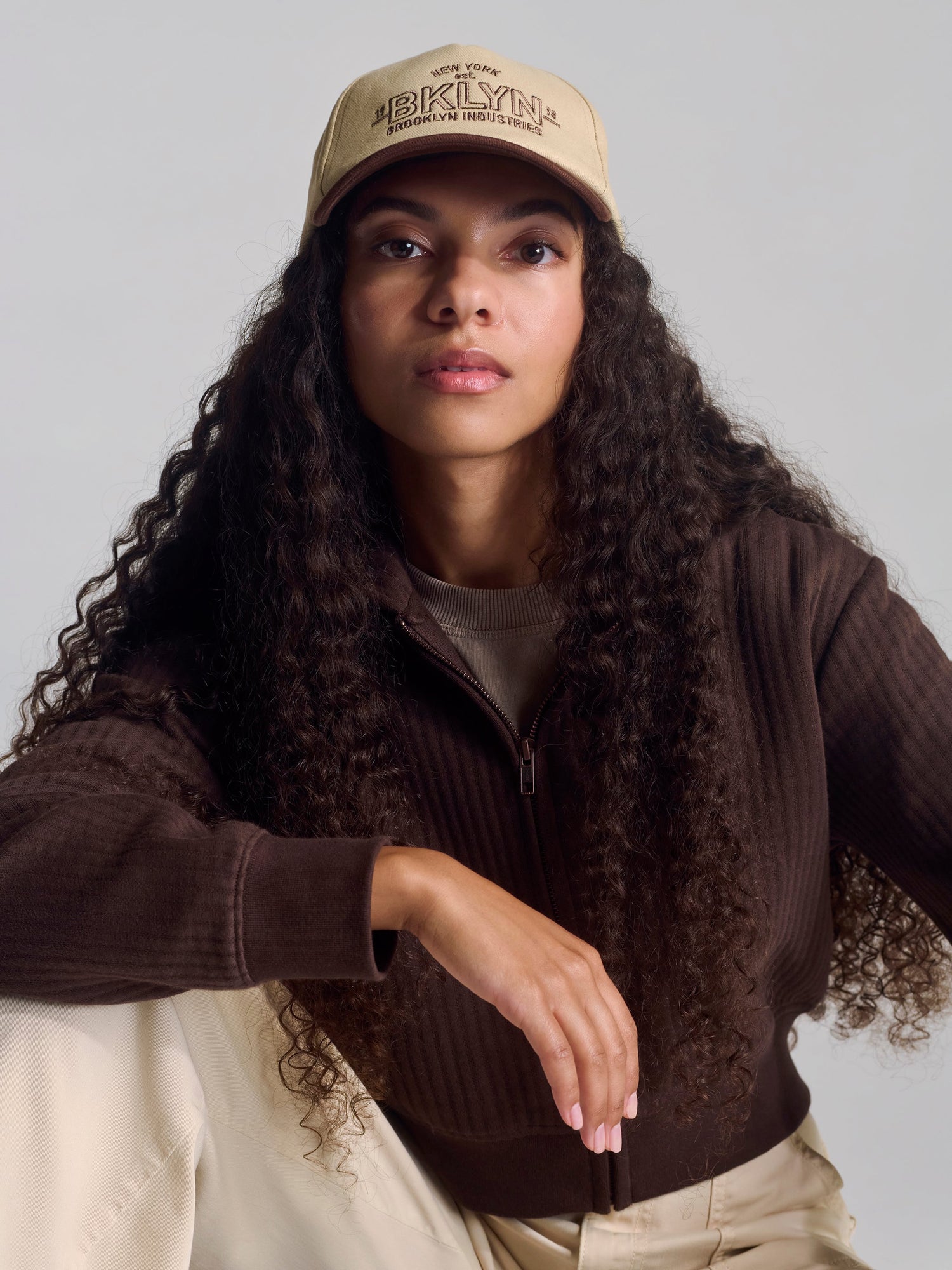 Womens | Zip Up Sweatshirt | Coffee Bean