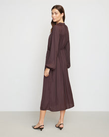 Renée | Magdalena Long Sleeve Plisse Dress in Size Small