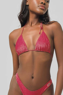 Women | Martini Triangle Top | Ruby Shimmer