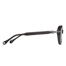 M2051 Square Sunglass | Matte Black - Ruthenium | Grey Lenses | 48M