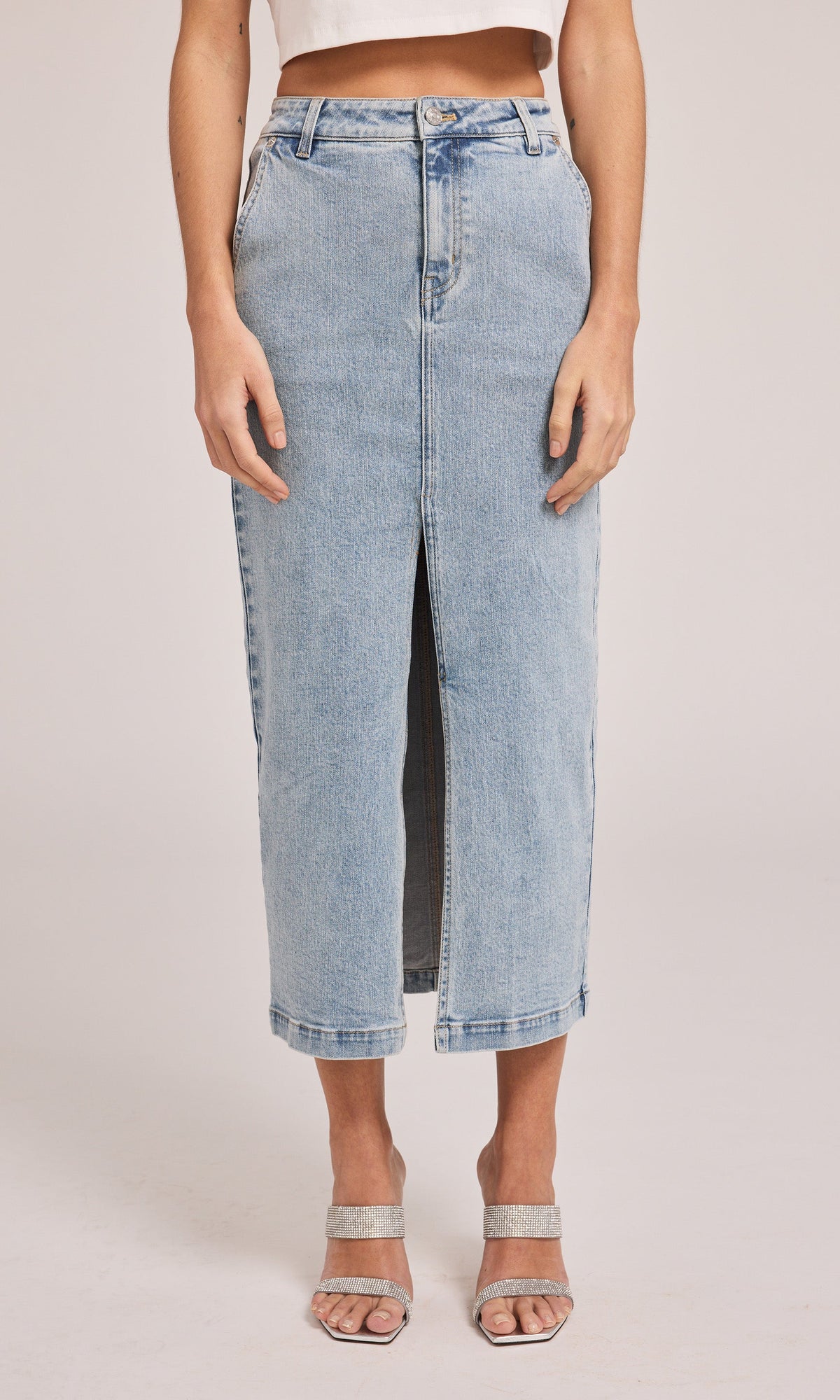 Medina Denim Skirt | Light Blue