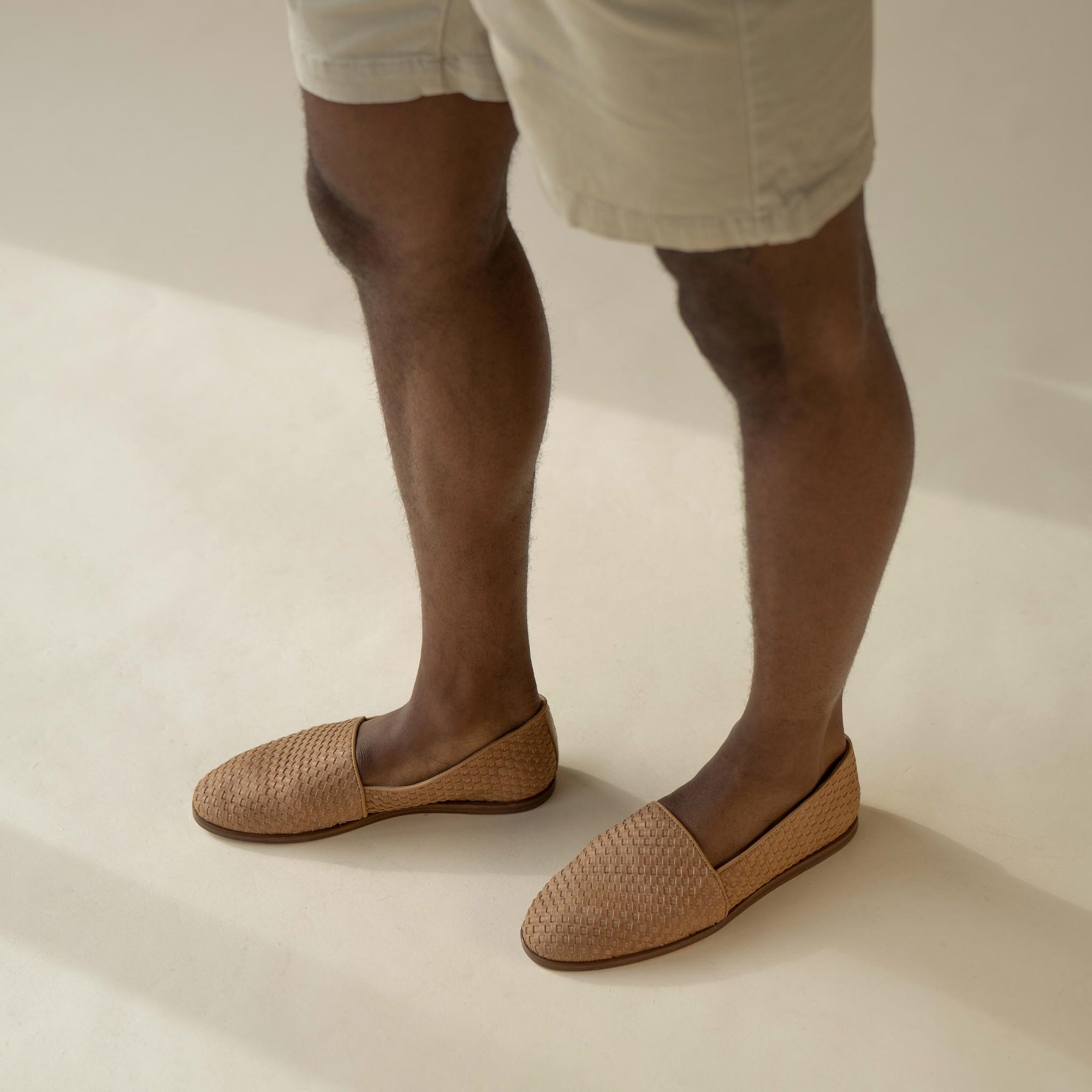 Mens | Alejandro Woven Slip On Woven | Almond