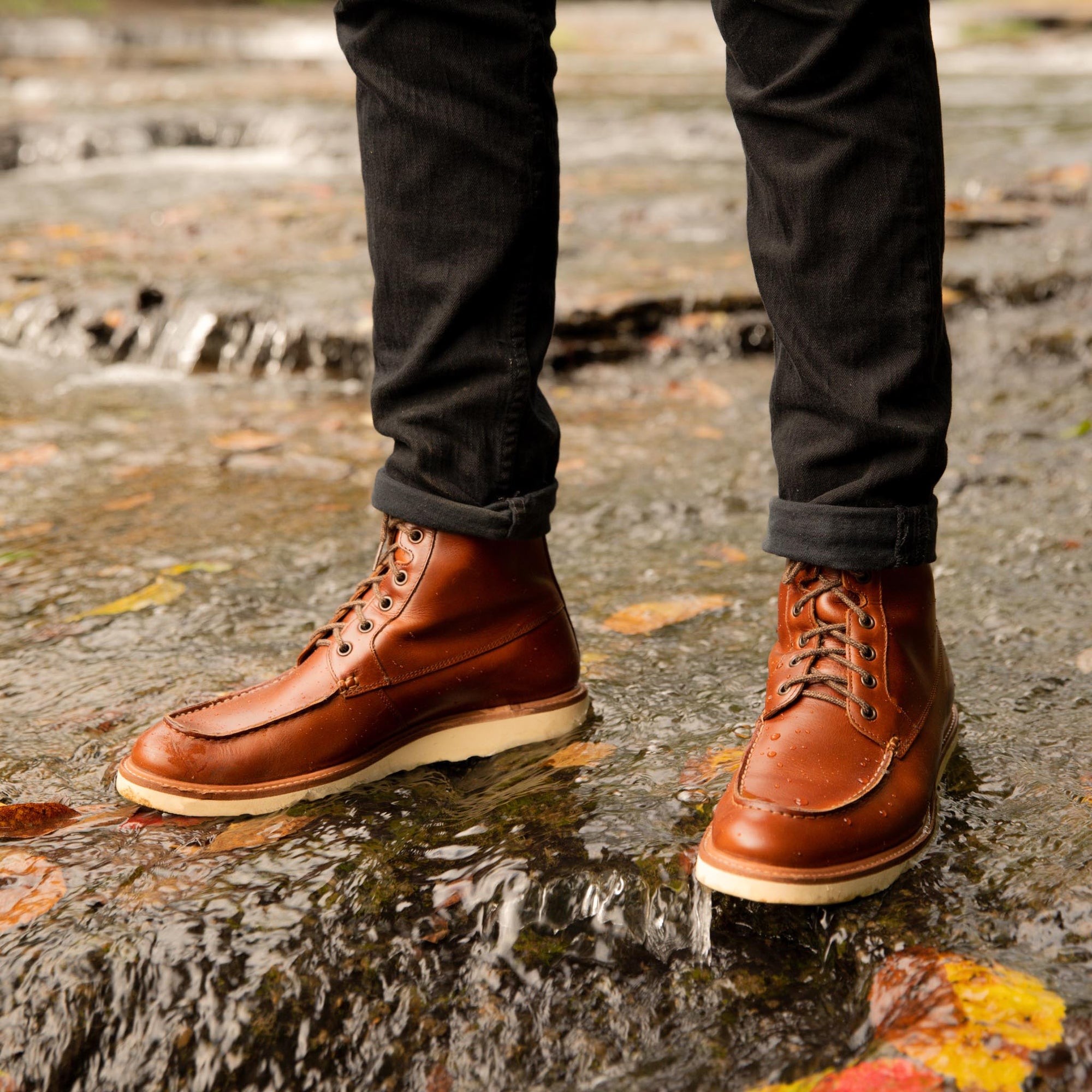 Image 4 of the All-Weather Mateo Boot Brandy Men's Leather Boot Nisolo