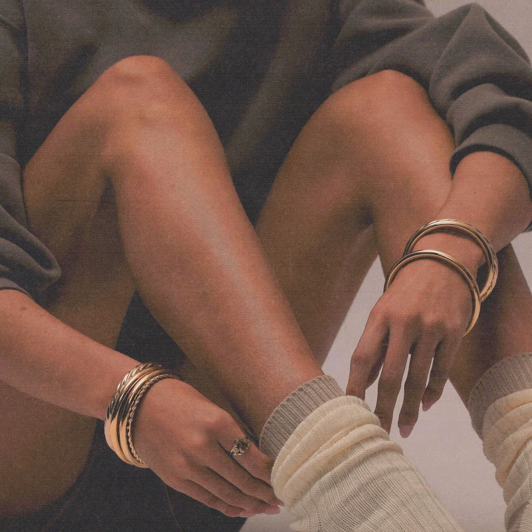 The M Essential Bangle Bracelet | Gold
