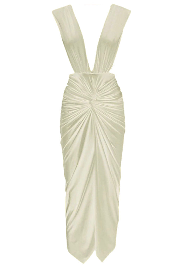 Mia Midi Dress | Silver