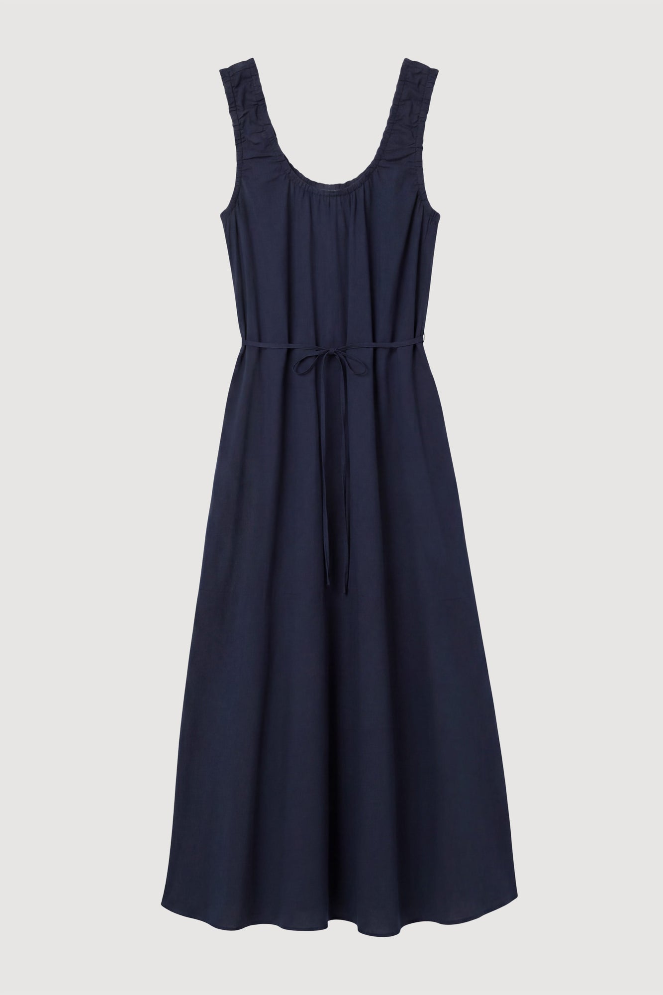 Arya | Midori Organic Cotton U-Neck Dress in Size Small - Flat