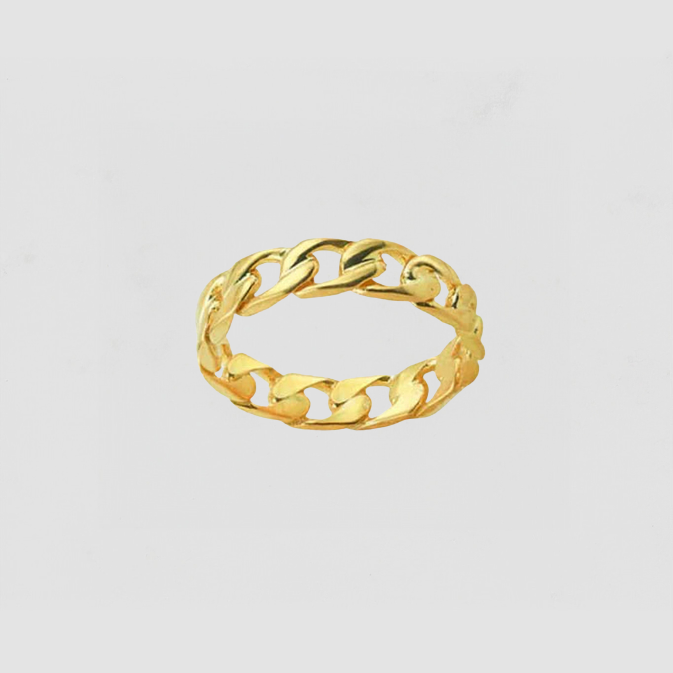 The Mid Size Curb Ring | Gold Vermeil
