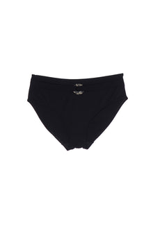 Milos High Waist Bikini Bottom | Black