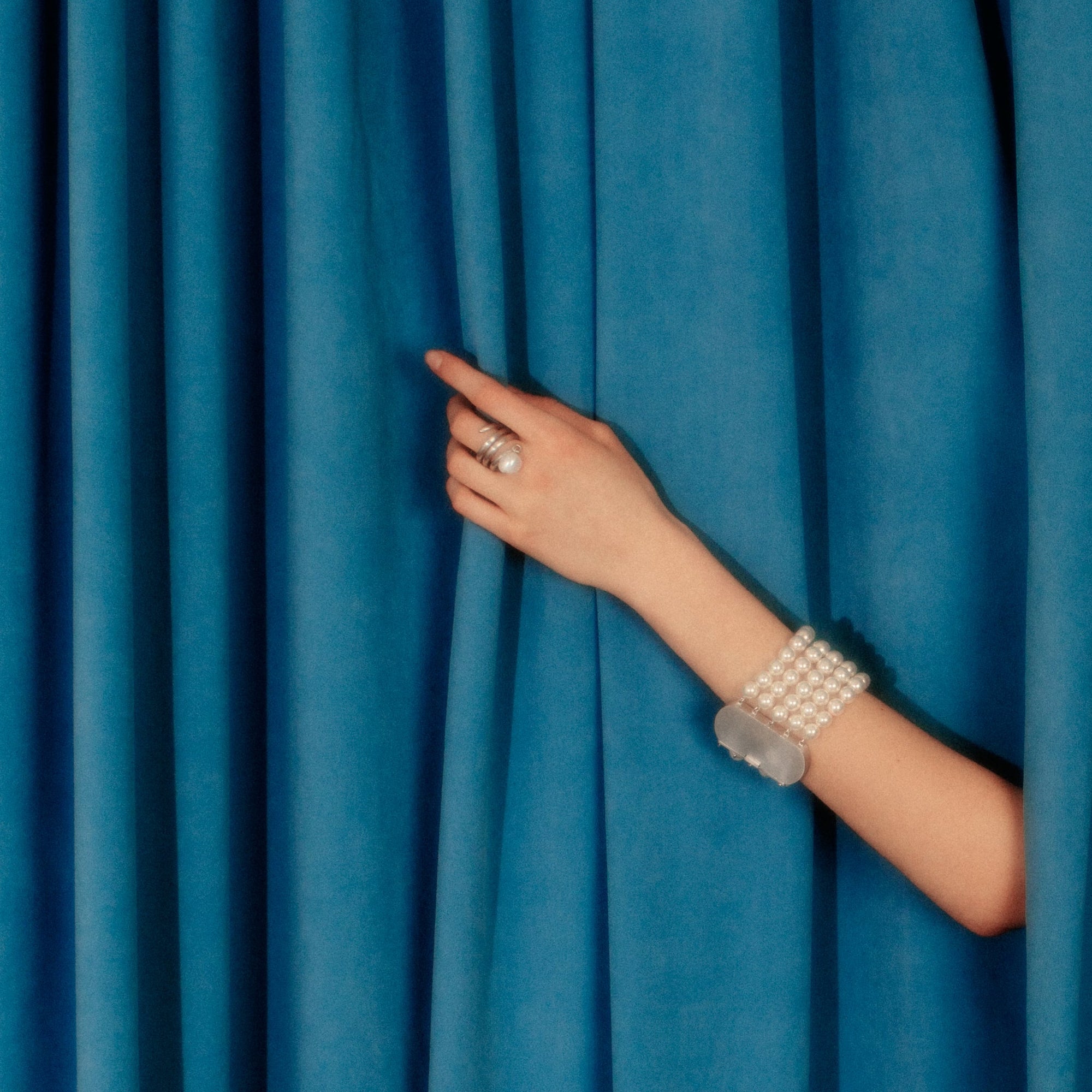 Cam Ring - Satin Finish | Silver | Freshwater Pearls