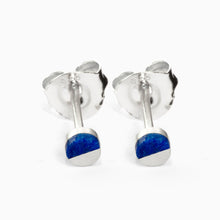Circle Earrings | Silver | Lapis Lazuli