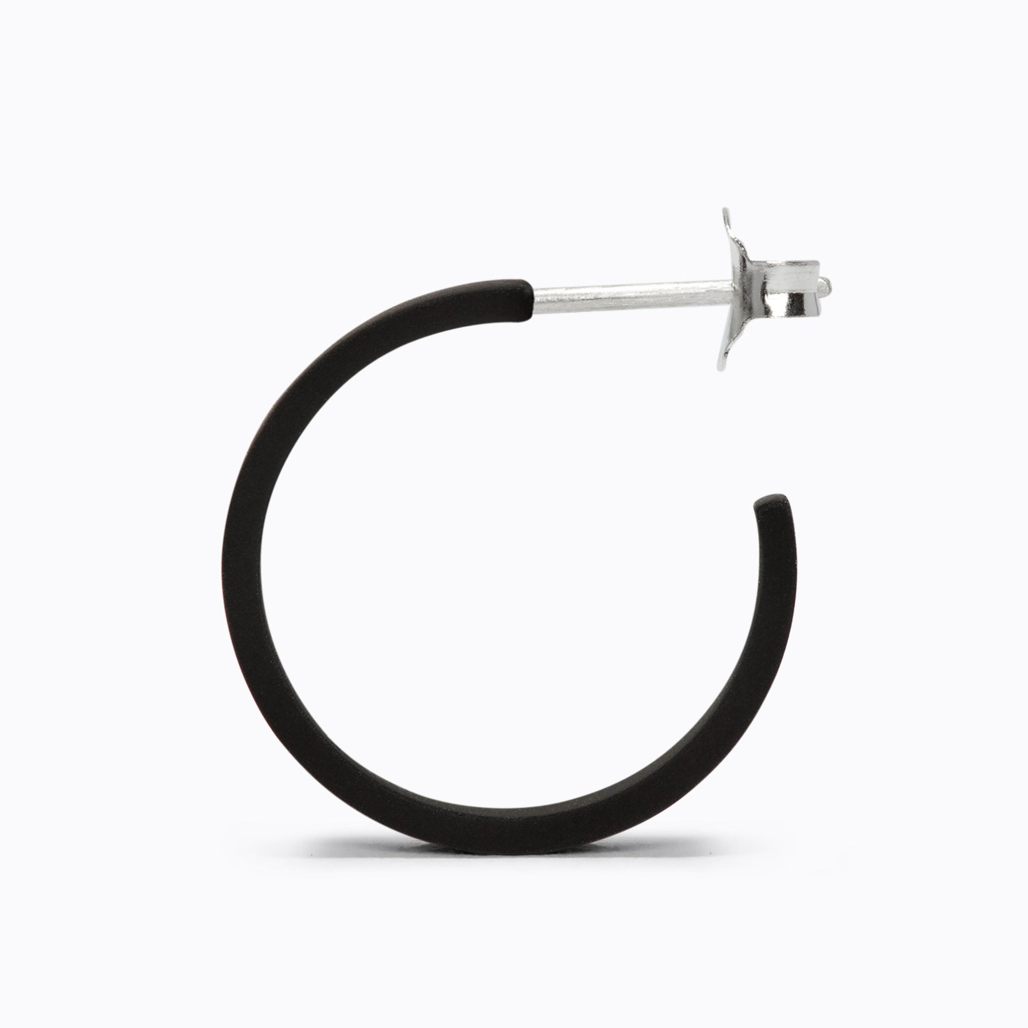 Max Earrings | Brass | Matte Black