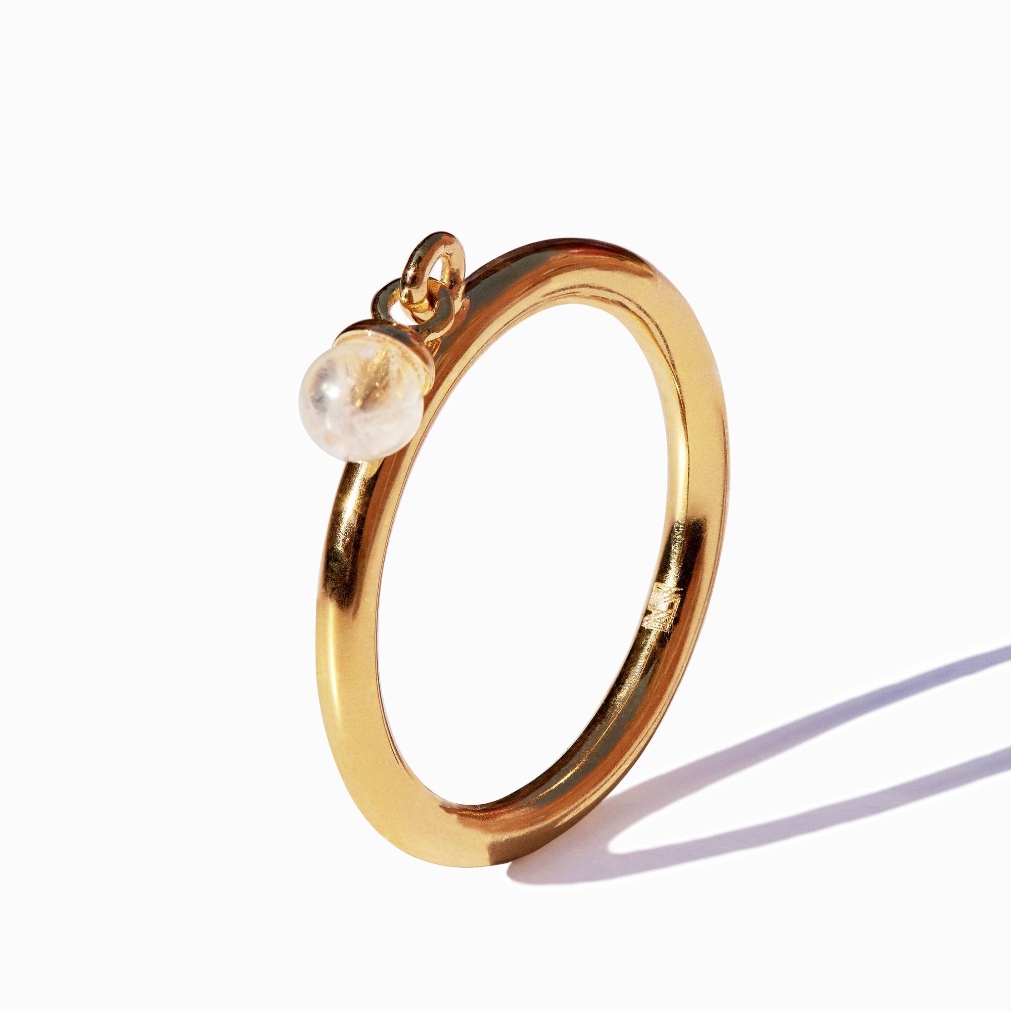 Moon Ring | 18K Gold Plated | Moonstone