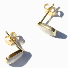 Nugget Earrings | 18K Gold Plated | Moonstone