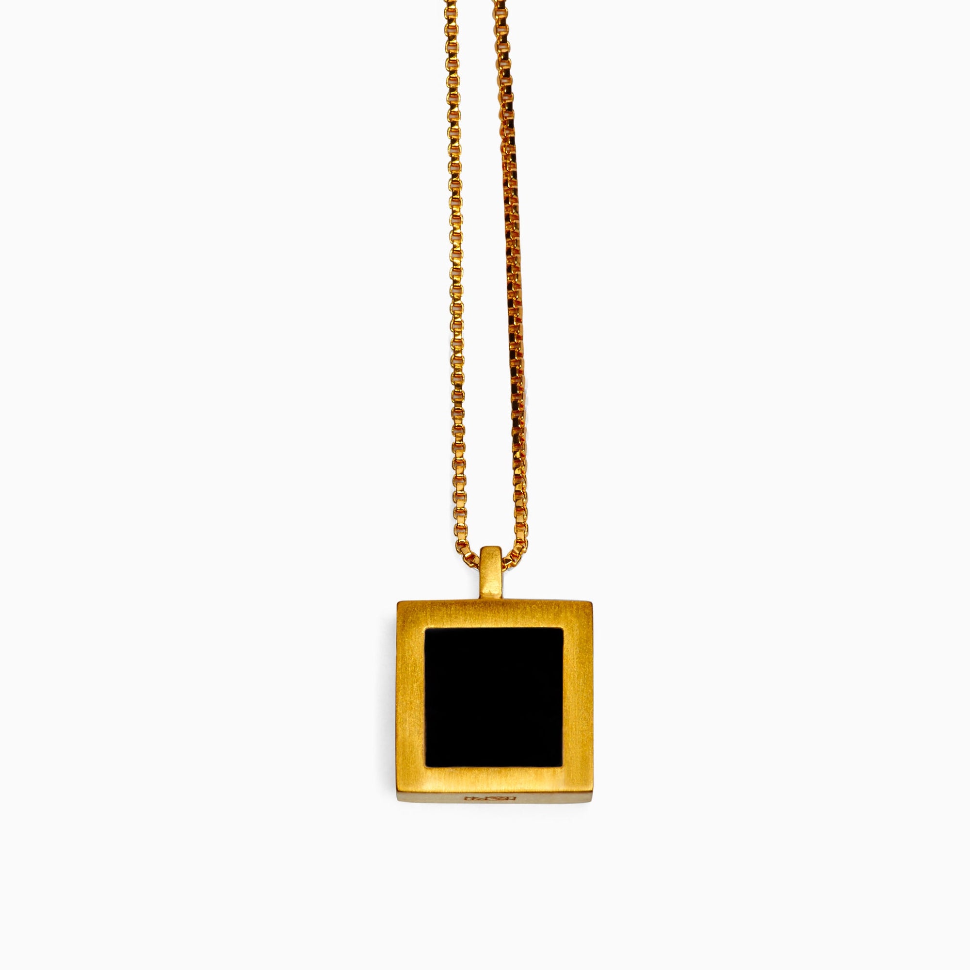 Piet Pendant | 18K Gold Plated | Onyx