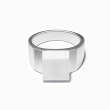 Pixel Ring | Silver | White Agate