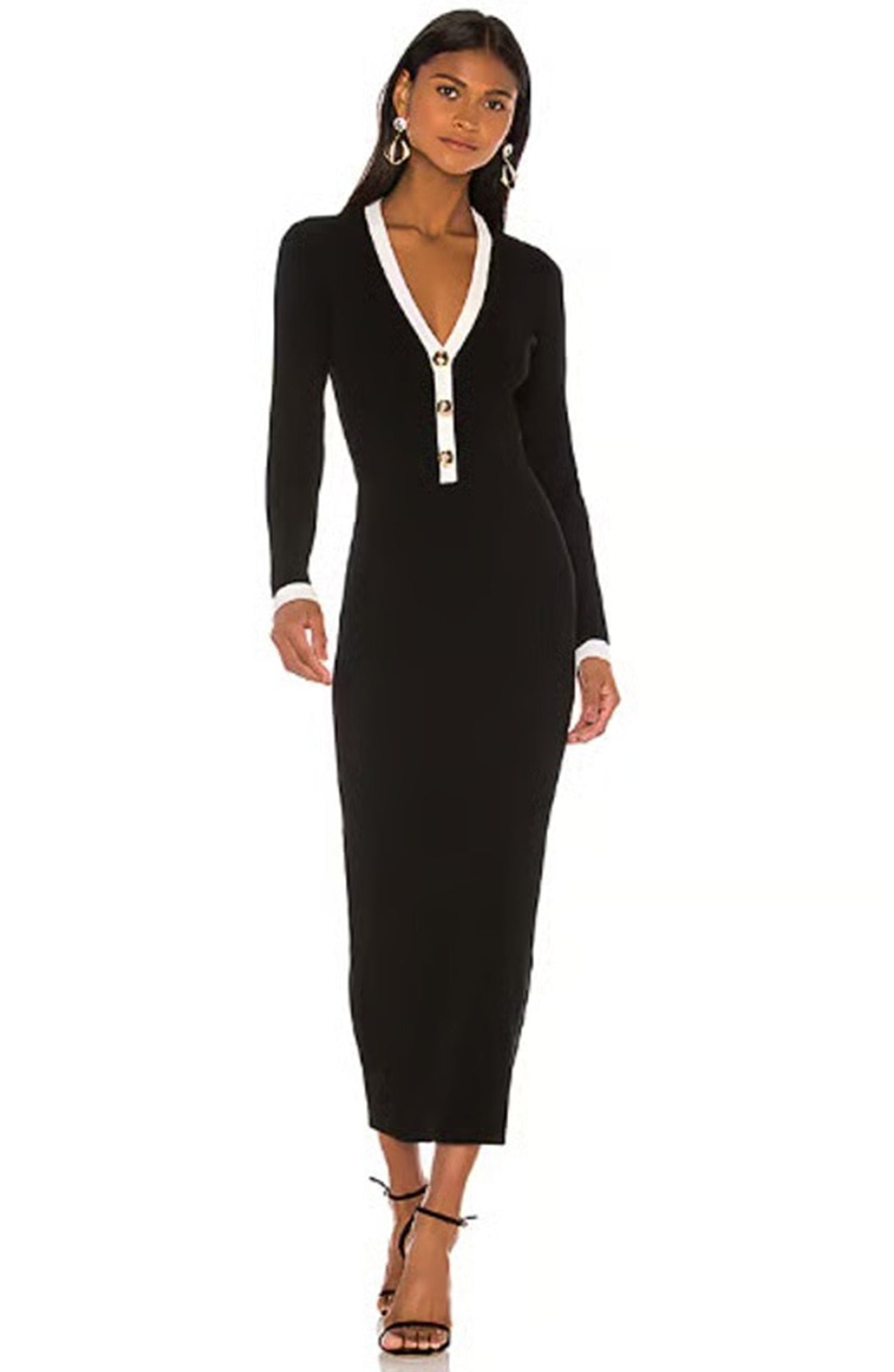 Mirabelle Dress | Black/White