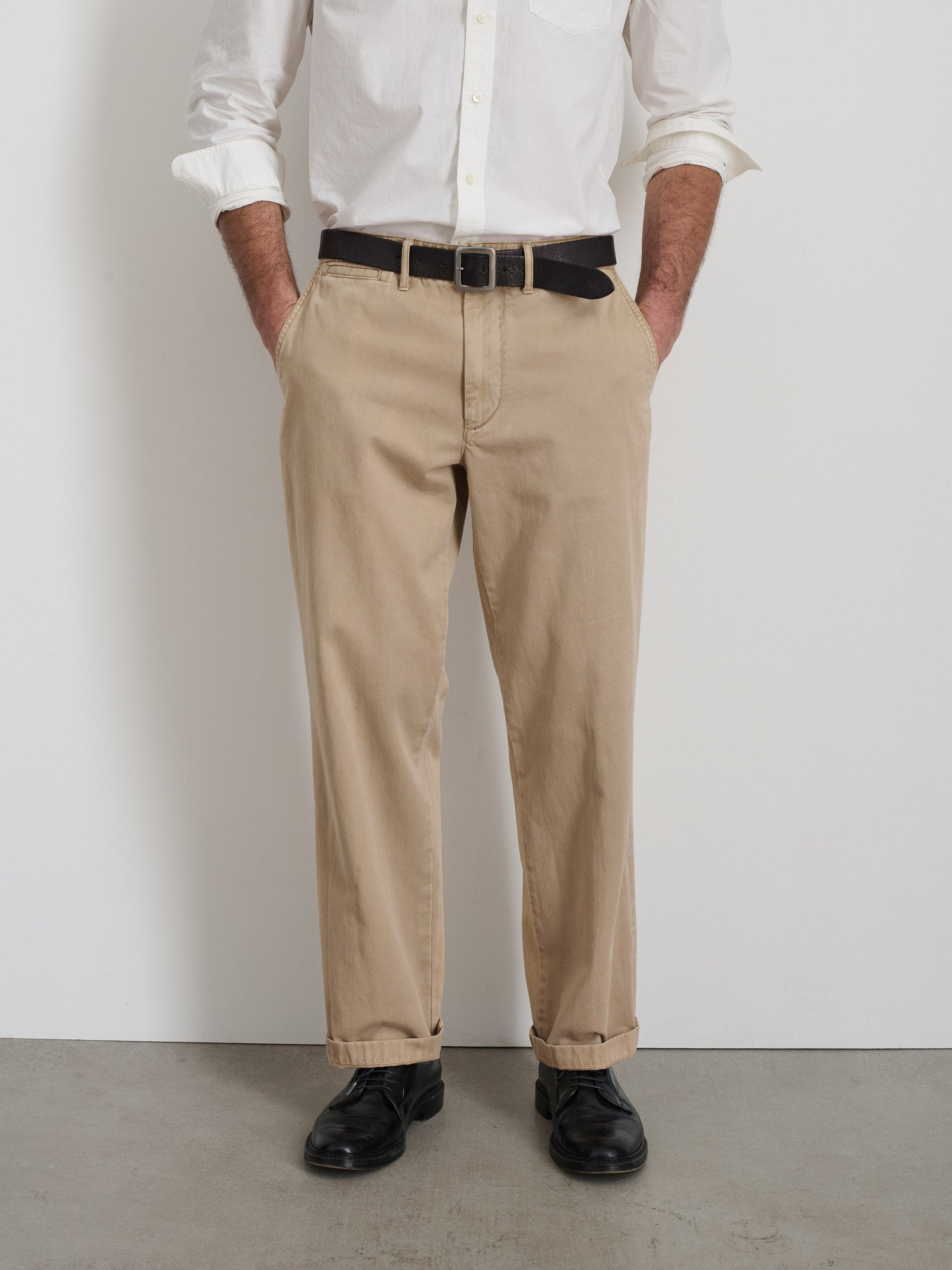 Men | Straight Leg Pant | Vintage Washed Chino Faded Khaki
