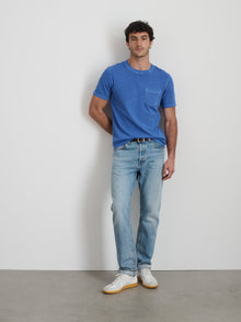 Men | Vintage Wash Pocket Tee | Washed Cobalt