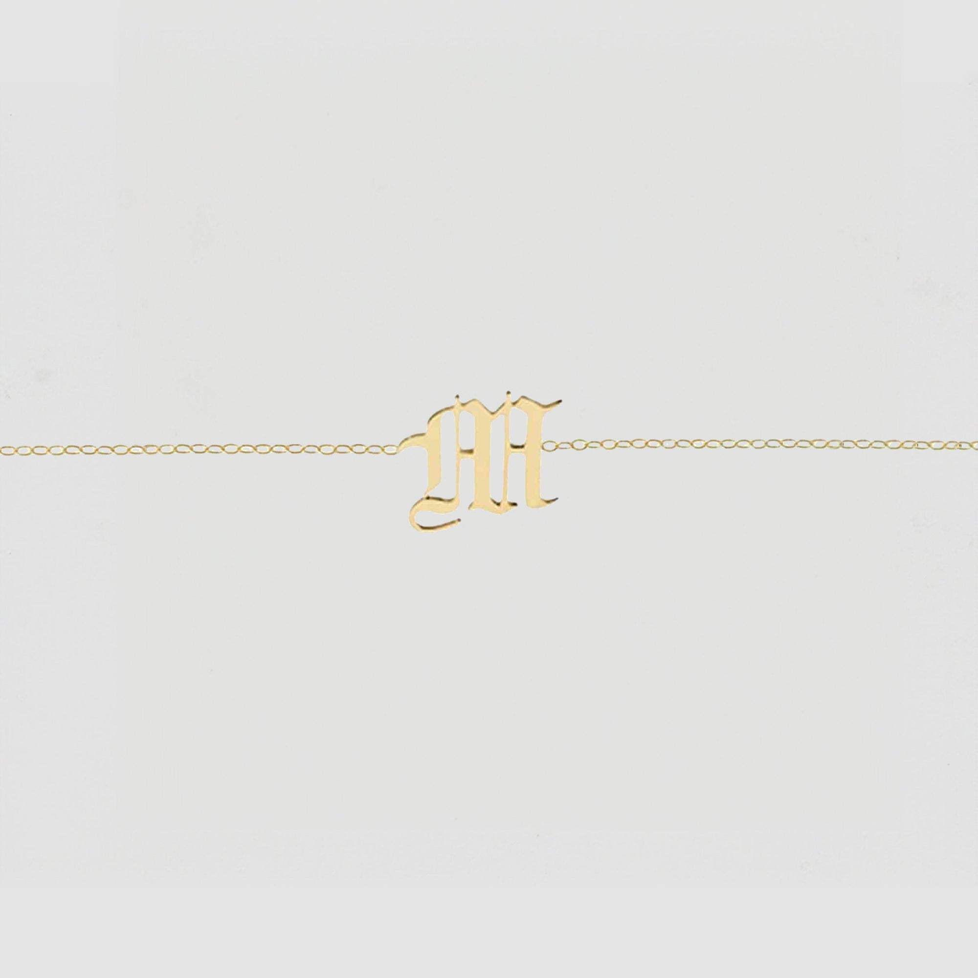 Single Letter Choker | Gold Vermeil