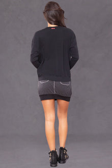 Women | Rolldown Slouchy Cocoon Mini Skirt | Black