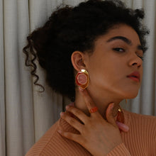 Foliate Earrings | 18K Gold Plated | Multicolor