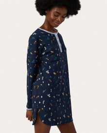Womens | Dylan Night Shirt | Bluebell