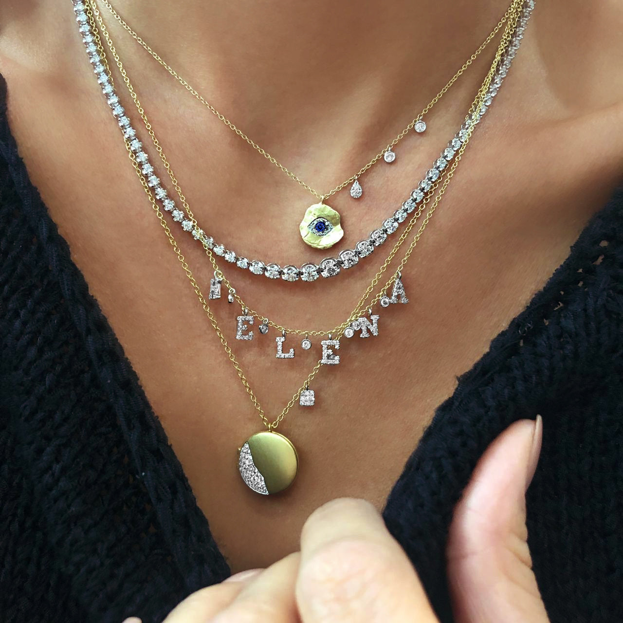 5 Carat Diamond Necklace Lab Grown | White Gold