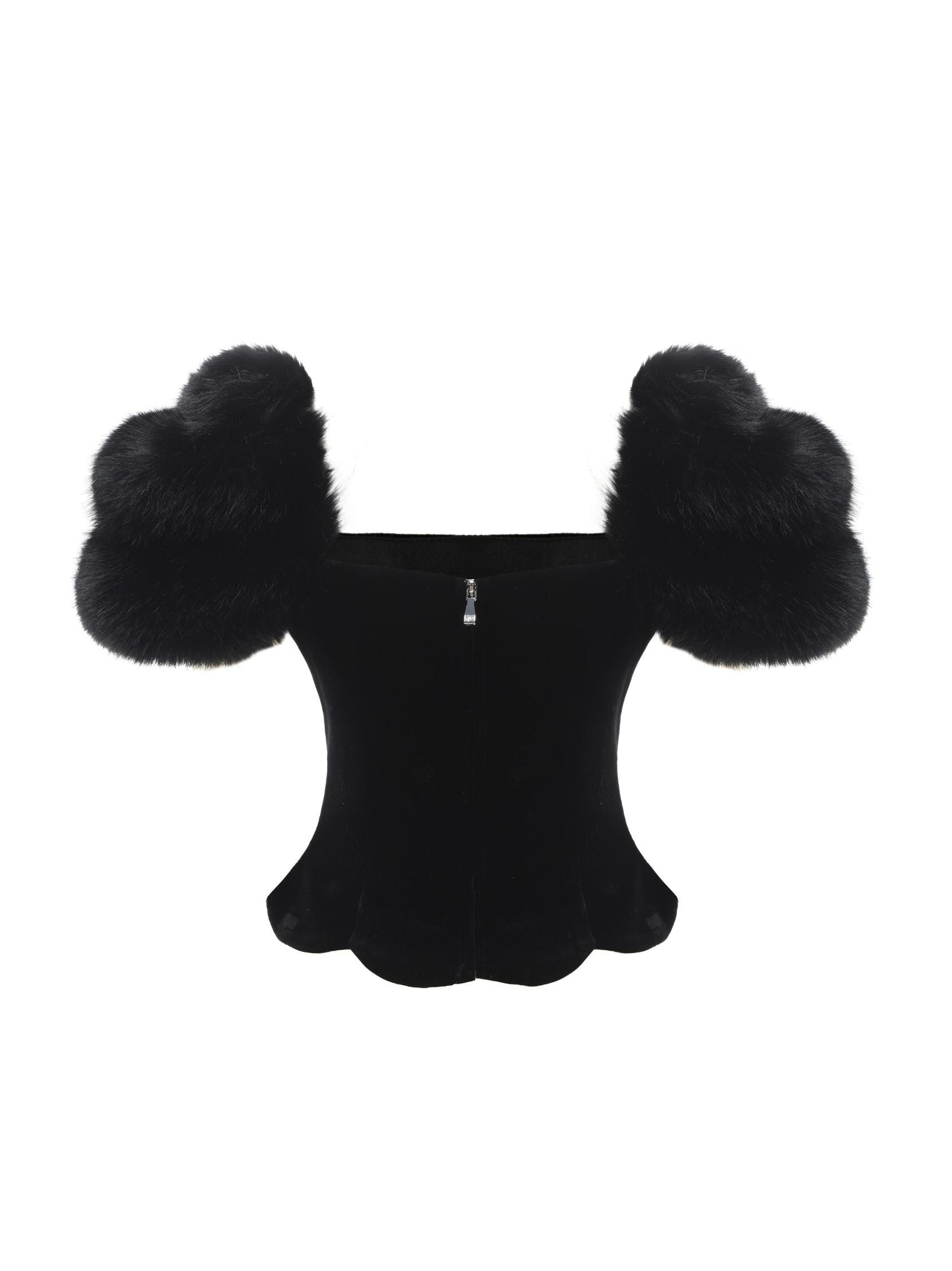 Alicia Velvet Top | Black