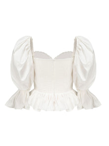 Maddie Lace Top | White