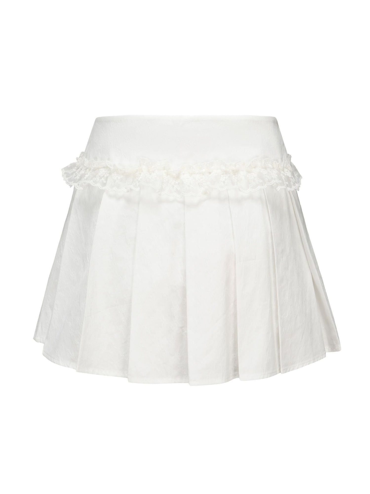 Maddie Lace Skirt | White