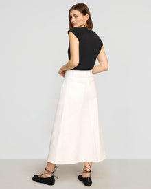 Helena | Nava Cotton Twill Flared Skirt in Size Small 