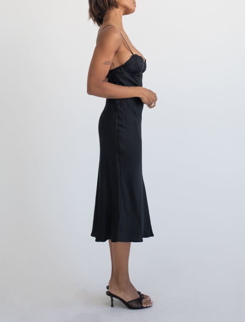 Negroni Midi Dress | Black Bamboo - Midi Dress