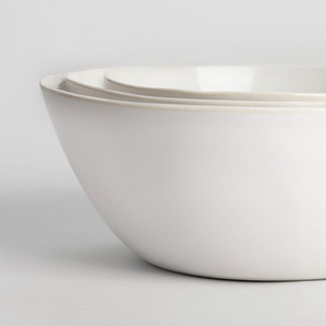 Nested Serving Bowls | Pearl White