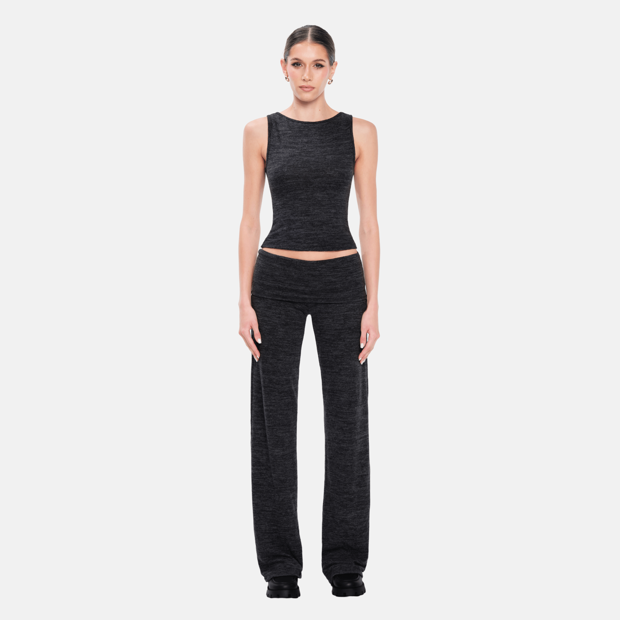 Nita Knit Pants | Charcoal