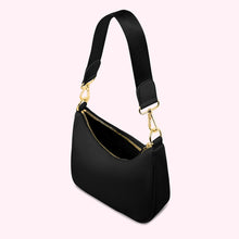 Curved Crossbody Bag | Noir
