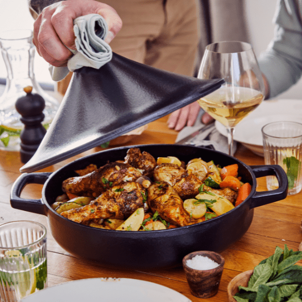 Nori Authentic Cast Iron Moroccan Tagine - Alva Cookware