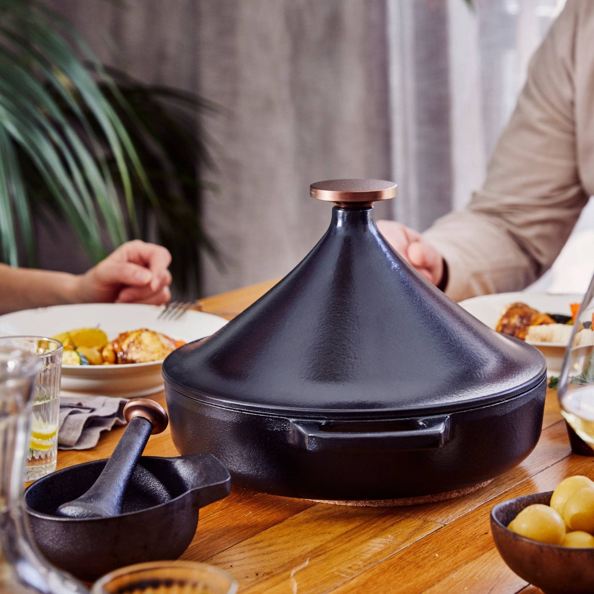 Nori Authentic Cast Iron Moroccan Tagine - Alva Cookware