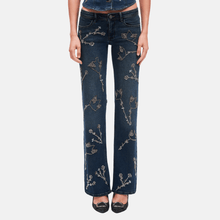 OW Collection NOVA Embellished Denim Jeans Jeans 205 - Dark Wash Denim