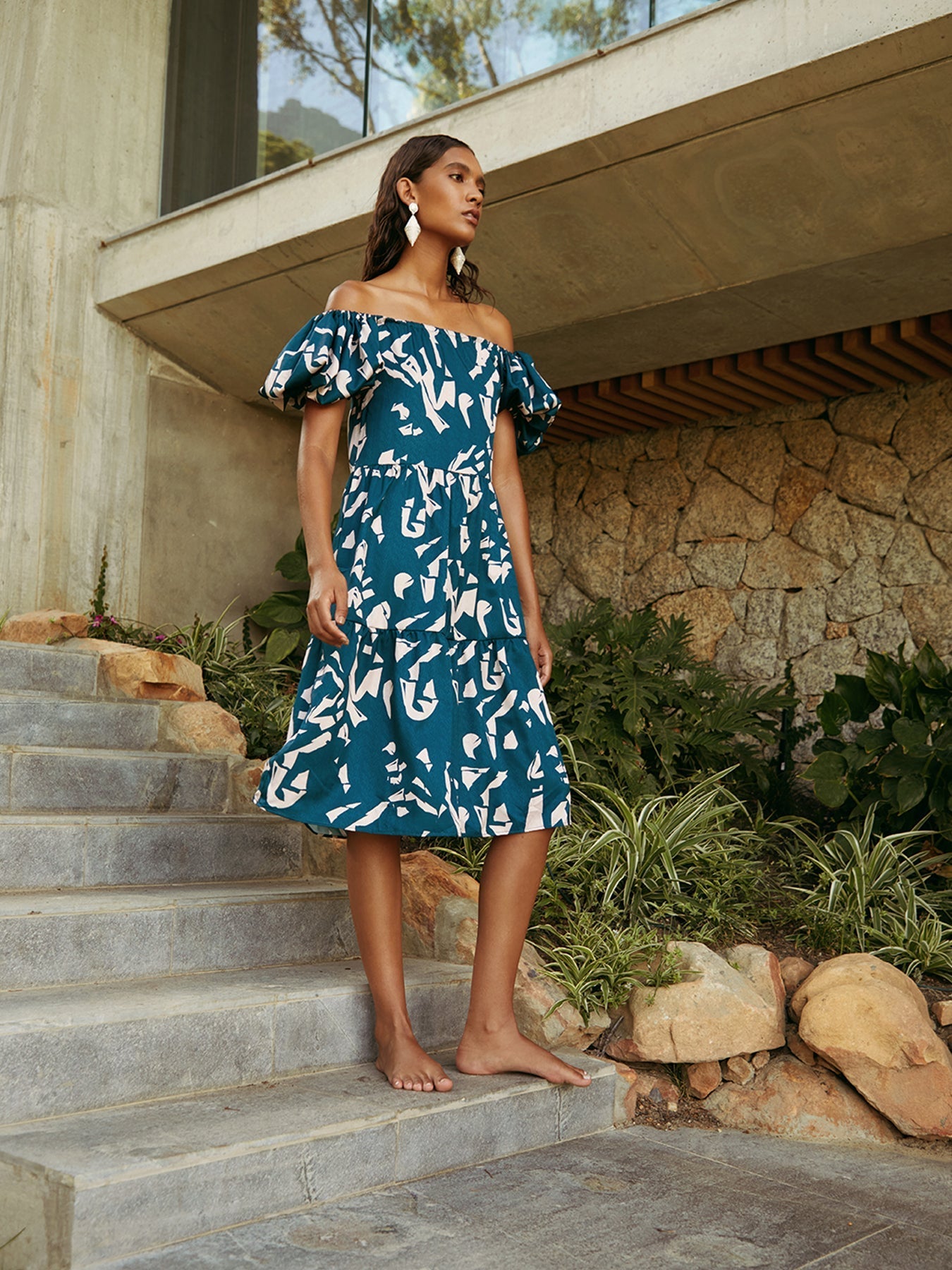 Nura Dress | Batik Blu