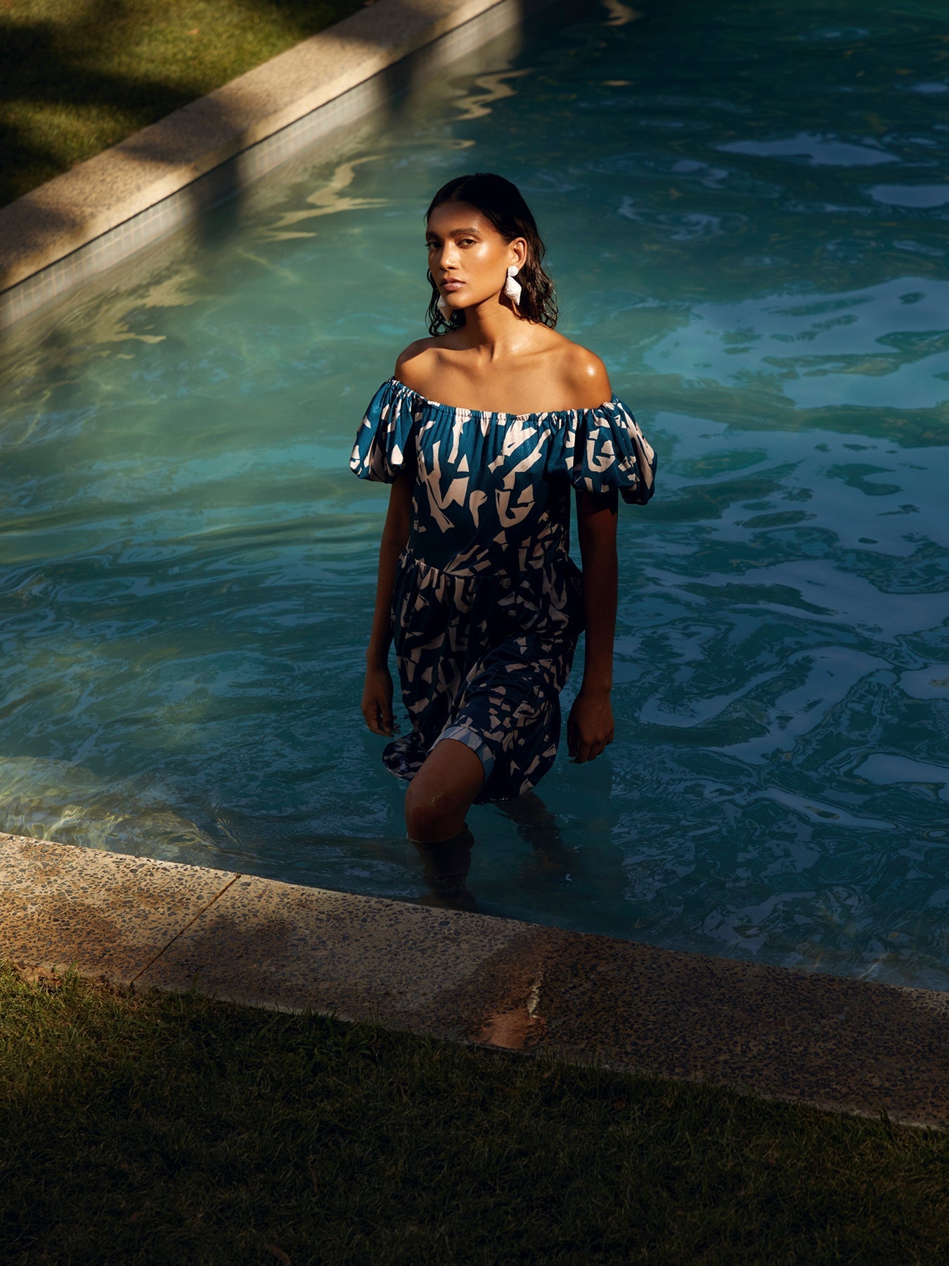 Nura Dress | Batik Blu