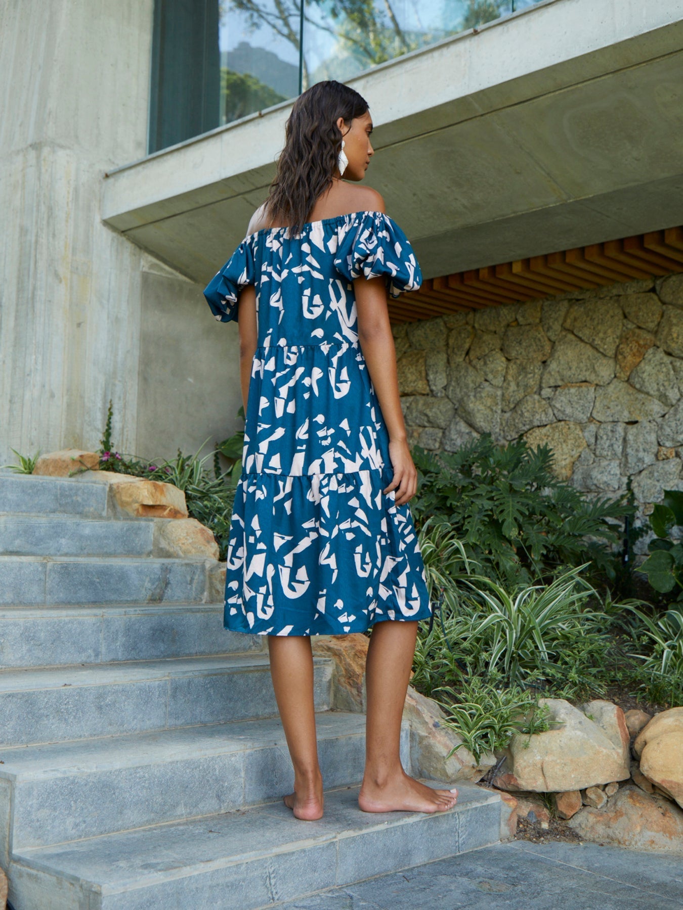 Nura Dress | Batik Blu