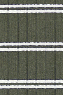 The C Bottom  | Olive And White Stripe