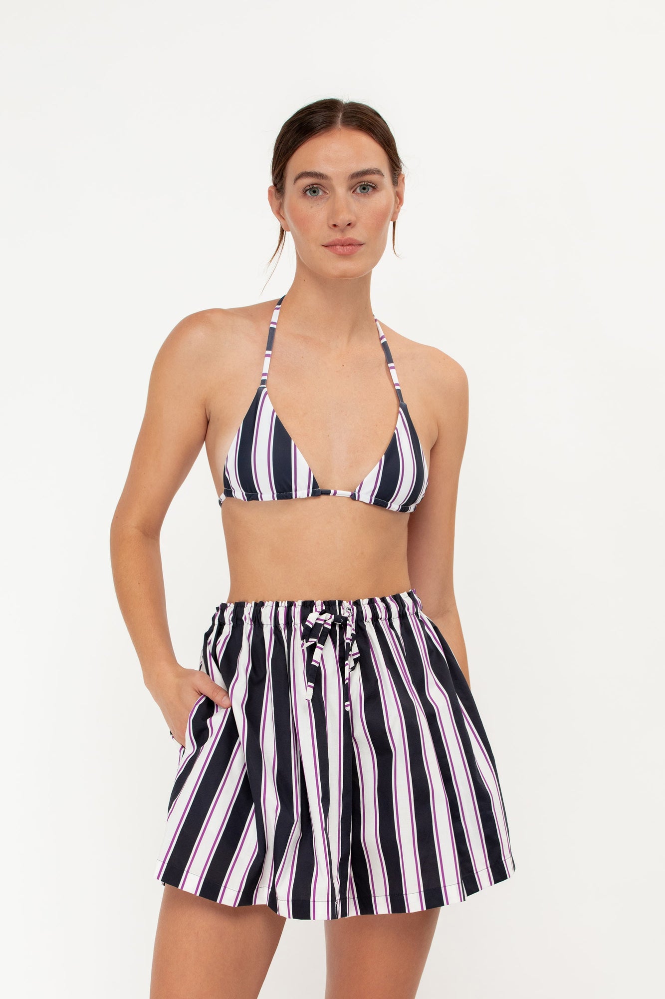 Olly Shorts | Cabana Stripe
