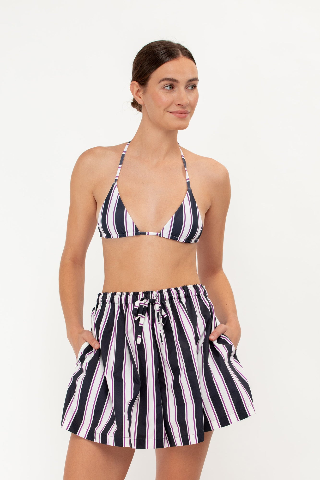 Olly Shorts | Cabana Stripe