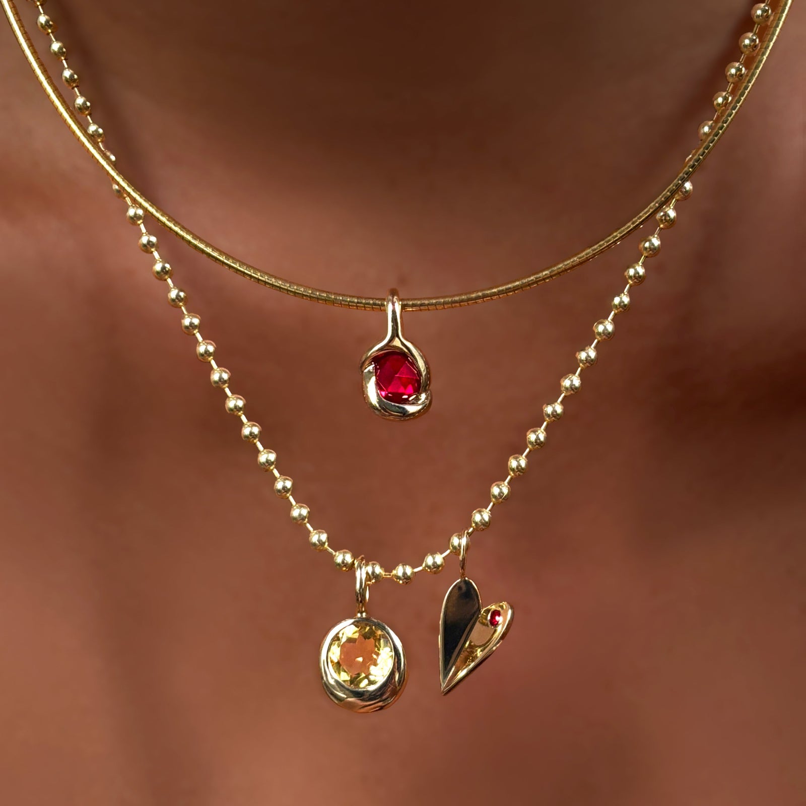 Folded Heart Charm