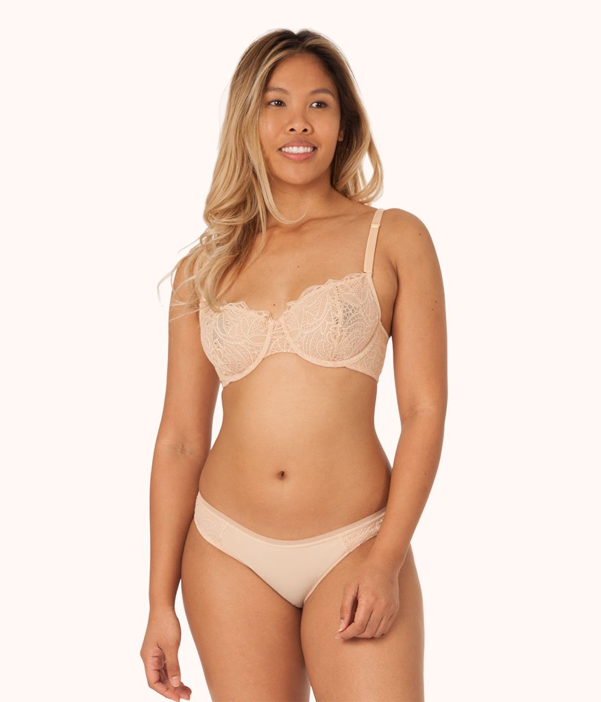 The Unlined Lace Bra | Toasted Almond