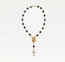 The Onyx Rosary Anklet | 18Kt Gold Filled