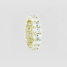 The Oval Cut Eternity Band | Gold