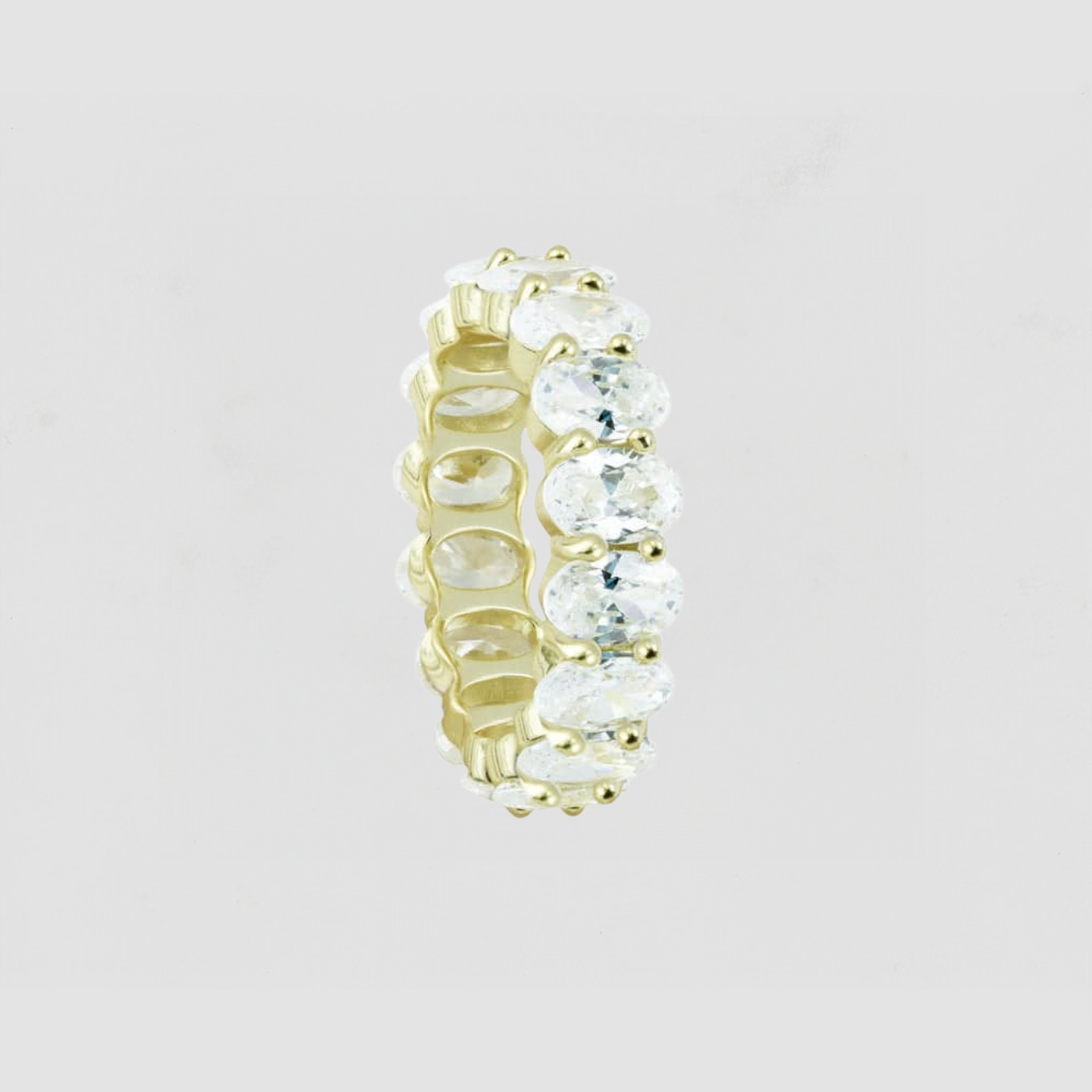 The Oval Cut Eternity Band | Gold
