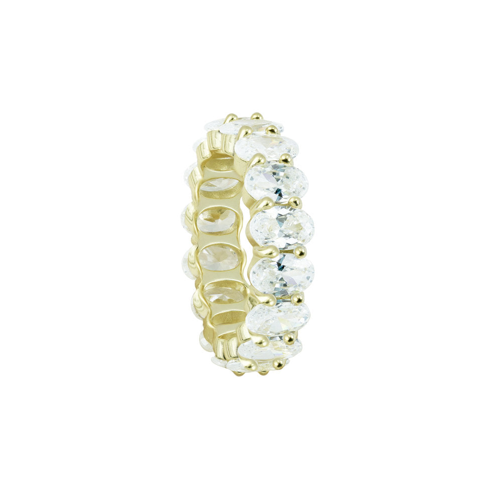 oval eternity band